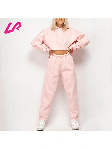 Upgrade your activewear with our hoodie and  crop top sweatsuit.